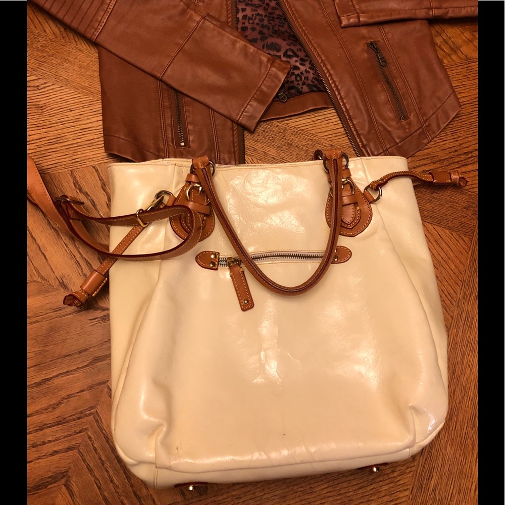 Cavalcanti genuine Italian Leather patent handbag